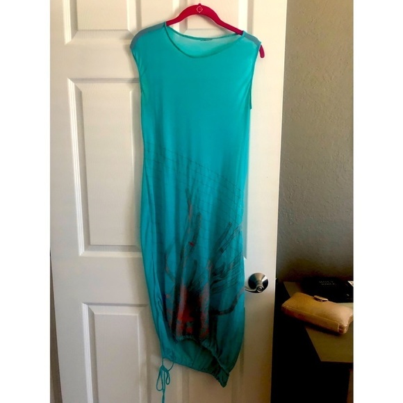 TURQUOISE Dress Sz M - Picture 1 of 2